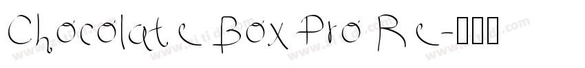 Chocolate Box Pro Re字体转换